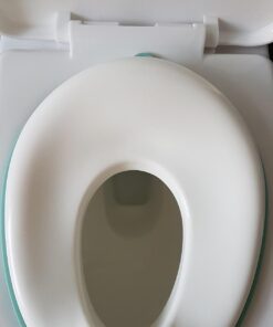 Potty Training Seat for Boys And Girls, Fits Round & Oval Toilets, Non-Slip with Splash Guard, Includes Free Storage Hook - Jool Baby Aqua 40 61ESmRFftgL