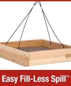 Nature's Way Bird Products CWF3 Cedar Platform Tray Bird Feeder 12" x 12" 12" x 12" 24 61ET29aba5L