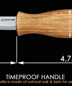 BeaverCraft Sloyd Knife C4 3.14" Wood Carving Sloyd Knife for Whittling and Roughing for beginners and profi - Durable High carbon steel - Spoon Carving Tools - Thin Wood Working Whittling Knife 31 61ETxmZMODL