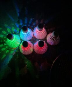Inngree LED Badminton Birdies, LED Colourful Shuttlecock Dark Night Goose Feather Glow Birdies Lighting Outdoor Indoor Sport Activities 6 Colourful-6pcs 22 61EW9NbxNNL