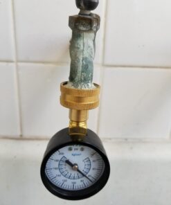Rain Bird P2A Water Pressure Test Gauge, 3/4" Female Hose Thread, 0-200 psi 29 61EXO uAqML