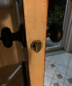 Kwikset 99910-035 Juno Entry Door Knob and Single Cylinder Deadbolt Combo Pack, 3, Venetian Bronze 30 61EdNTGjTYL