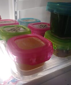 OXO Tot 2 ounce Baby Blocks Food Storage Containers, Pink 31 61EeDpWuazL