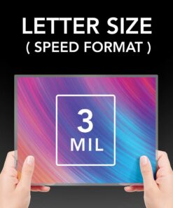 Alternative view of GBC Thermal Laminating Pouches, Laminator Sheets, Letter Size, 3 Mil, EZUse Speed Pouch, 100 Pack (3200715)