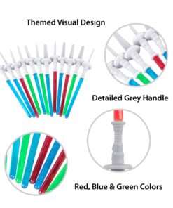 Light Sabre Cupcake Decoration Toppers Sticks Picks Set for Children Birthday Party, Fan Shows, Movies, 4" inches Tall (12 Pack) 31 61EfRUmpa0L