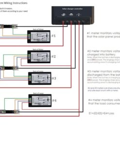 bayite DC 6.5-100V 0-100A LCD Display Digital Current Voltage Power Energy Meter Multimeter Ammeter Voltmeter with 100A Current Shunt 48 61Eg 9bHvJL