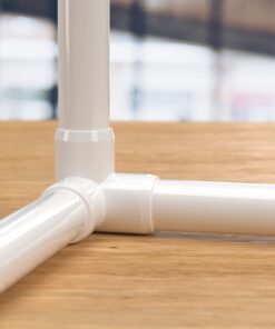 FORMUFIT 1/2" 3-Way Elbow Furniture Grade PVC Fitting in White, Made In USA, UV-Resistant, Impact-Proof, 0.840" Actual Socket Diameter (10-Pack) - F0123WE-WH-10 15 61Egc9bR8RL 1