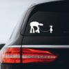 Girl Walking Robot Sticker Decal Notebook Car Laptop 8" x 4" (White) 38 61EhPqzAyYL