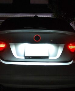 iJDMTOY Compatible With BMW Front Hood or Rear Trunk Lid, Brilliant Red 3.25-Inch 82mm Roundel LED Emblem Background Illumination Lighting Kit 16 61EivD8RdL