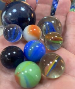 Neato! Classics 160 Marbles In A Tin Box by Toysmith - Retro Nostalgia Glass Shooter, Marble Games Are Timeless Play For Kids - Boys & Girls 27 61Ejte9EqIL