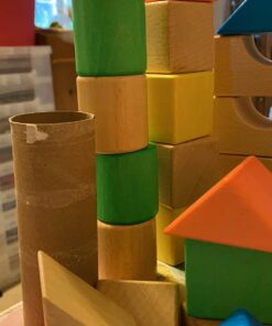 Lewo Large Wooden Blocks Construction Building Toys Set Stacking Bricks Board Games 32 Pieces 34 61ElkdCLYnL