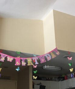 Alternative view of Happy Birthday Butterfly Letter Banners, 7 ft. by Greenbrier