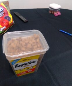 TEMPTATIONS Classic Crunchy and Soft Cat Treats Tasty Chicken Flavor, 16 oz. Tub 40 61EocfpFaYL