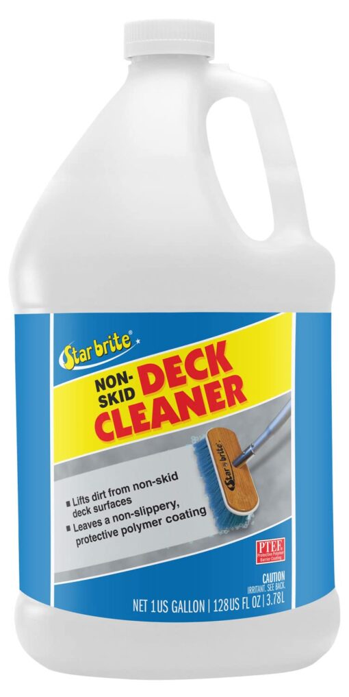 STAR BRITE Non-Skid Deck Cleaner & Protectant -Ultimate Boat Deck Wash - Protects Against Future Stains & UV - Ideal for Fiberglass, Vinyl, Plastic, Painted & Metal Surfaces - 128 OZ Gallon (085900) 1 Gallon