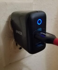 Anker Dual USB Wall Charger, PowerPort II 24W, Ultra-Compact Travel Charger with PowerIQ Technology and Foldable Plug, for iPhone XS/Max/XR/X/8/7/6/Plus, iPad Pro/Air 2/mini 4, Galaxy S9/S8/+ and More Black 38 61EqLEGsBL