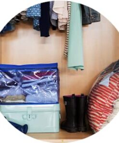 Ziploc Big Bags Clothes and Blanket Storage Bags for Closet Organization, Protects from Moisture, Large, 5 Count 5ct - Large 32 61EvLp6vUrS