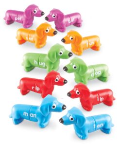 Learning Resources Snap-N-Learn Rhyming Pups Toy, Fine Motor Toys, Develops Color Recognition Skills, 20 Pieces, Ages 3+ 15 61Evk7d5LL