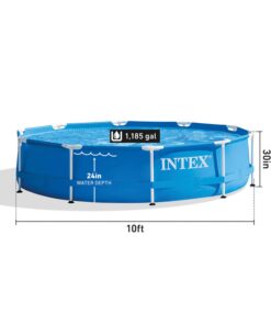 Alternative view of INTEX 28201EH 10ft x 30in Metal Frame Pool with Cartridge Filter Pump for Above-Ground Pool