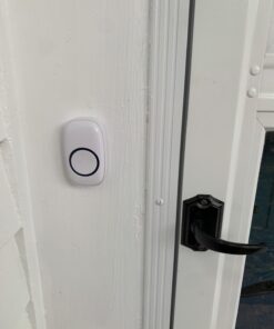 SadoTech Wireless Doorbells for Home, Apartments, Businesses, Classrooms, etc. - 2 Door Bell Ringer & 1 Plug-In Chime Receiver, Battery Operated, Easy-to-Use, Wireless Doorbell w/LED Flash, White 2 push buttons + 1 receiver 48 61Ewt5XoX5L