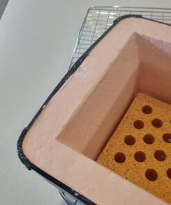 Fire Sense 60450 Yakatori Internal Grates Charcoal Chrome Cooking Grill Japanese Table BBQ Handmade Using Clay Adjustable Ventilation For Outdoor Barbecues Camping Traveling - Large - Tan 42 61EyHXPLujL