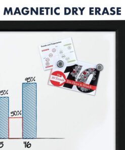 Quartet Magnetic Whiteboard, 17 x 23 inches White Board, Dry Erase Board, Black Frame (MWDW1723M-BK) 23 61EygzyCK L