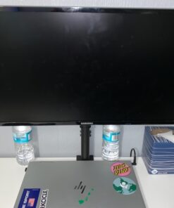 Mount-It! Single Monitor Arm Mount | Desk Stand | Heavy Duty Full Motion Height Adjustable | Fits 19 21 24 27 29 30 in VESA 75 100 Compatible Computer Screen | C-Clamp Base | Holds up to 33 Lbs 44 61Eyzk U45L