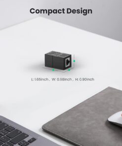 UGREEN RJ45 Coupler Ethernet Extender Connector 10 Pack Inline Coupler Cat7 Cat6 Cat5e Ethernet Cable Adapter Female to Female Black 14 61EzgNTvzqL 1