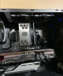 Cooler Master Hyper 212 Black CPU Air Cooler, SickleFlow 120 Edge Fan, Aluminum Top Cover, 4 Copper Heat Pipes, CryoFuze, 152mmTall,Brackets AMD Ryzen AM5/AM4, Intel LGA1700/1200 (RR-S4KK-25SN-R1) 58 61F DDk yrL