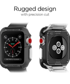 Spigen Rugged Armor Designed for Apple Watch Case for 42mm Series 3/Series 2/1/Original (2015) - Black 43 61F2X0H7ZXL