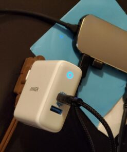 Anker 60W PIQ 3.0 & GaN Tech Dual Port Charger, PowerPort Atom III (2 Ports) Travel Charger with a 45W USB C Port, for Laptops, MacBook, iPad Pro, iPhone, Galaxy, Pixel and More White 57 61F3boaVBCL