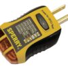 Sperry Instruments GFI6302 GFCI Outlet / Receptacle Tester, Standard 120V AC Outlets, 7 Visual Indication / Wiring Legend, Home & Professional Use, Yellow & Black Pack of 1 Yellow/Black 32 61F3db50HRL 3