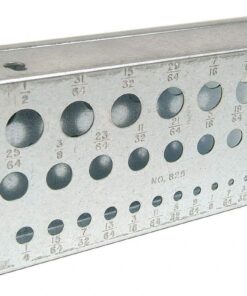 Huot 11900 Drill Bit Stand, 29 Bit Capacity, for Inch Sizes 1/16" to 1/2" in 1/64" increments