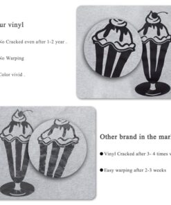 unuaST Heat Transfer Vinyl for T-Shirts 12x10 12 Sheets-Iron On Vinyl HTV Bundle for Silhouette Cameo, Cricut or Heat Press 30 61F78TFyLCL