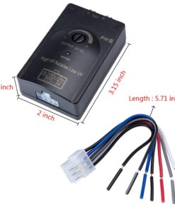 Mr. Ho Auto Car RCA High to Low 2-Channel Line Output Converter with Adjustable Subwoofer Level for Car Amplifier – Black 9 61F7A2d9jwL