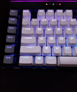 Corsair K95 RGB Platinum Mechanical Gaming Keyboard - 6x Programmable Macro Keys - USB Passthrough & Media Controls - Fastest Cherry MX Speed - RGB LED Backlit - Black Finish 41 61F9RTZtV L 1