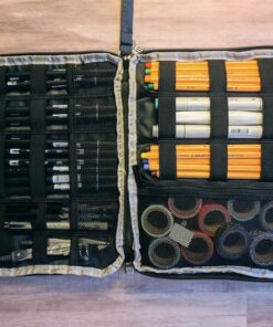 BUBM Double Layer Electronics Organizer, Travel Gadget Bag for Cables, Memory Cards, Flash Hard Drive and More, Fit for iPad or Tablet(up To 9.7")--Large, Dark Blue Large,2-layer 40 61F9We1nQ2L