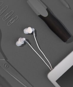 Panasonic ErgoFit Wired Earbuds, In-Ear Headphones with Dynamic Crystal-Clear Sound and Ergonomic Custom-Fit Earpieces (S/M/L), 3.5mm Jack for Phones and Laptops, No Mic - RP-HJE120-S (Silver) Silver 37 61FC00RqTUL