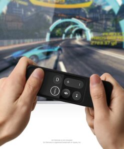 elago R2 Slim Case Compatible with Apple TV Siri Remote 1st Generation (Black) - Slim Design, Scratch-Free Silicone, Shock Absorption, Full Access Black 36 61FCMOtmnL