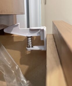 12 Pack Cabinet Locks Child Safety | Baby Safety Cabinet Locks NO Drilling 3M Adhesive Baby Proof Drawer Lock Child proofing cabinets latches for Kids Latch for Drawers & Door Child Safety Locks White 1 Count (Pack of 12) 27 61FFRY2B3zL