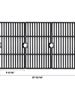 BBQMall 16 7/8" Porcelain Enameled Cast Iron Grill Cooking Grates for Charbroil 463440109, 463432215, 463436213, 463436215, 463420508, 463420509 463420511 463461613 Gas Grills Grates Replacement Parts 9 61FFhjNCnmL