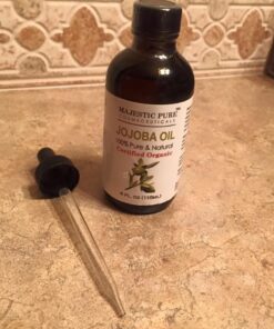 Majestic Pure Jojoba Oil for Hair and Skin, 4 fl. oz. 4 Fl Oz (Pack of 1) 62 61FGs9y6ozL