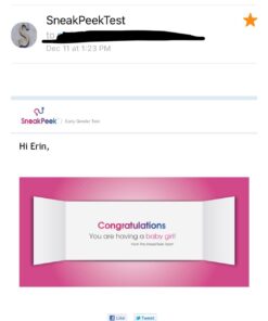 SneakPeek® DNA Test Gender Prediction - Know Baby’s Gender at 6 Weeks with 99.9% Accuracy¹ - Lab Fees Included - Early Boy or Girl Reveal Home Kit (Lancet) 36 61FHneXtiL