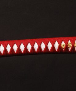 YJ COOL Dark Red Unokubitsukuri Shape Double Hi Japanese Samurai Katana Sword Battle Ready Knife Carbon Steel Blade 11 61FLcxcyAML