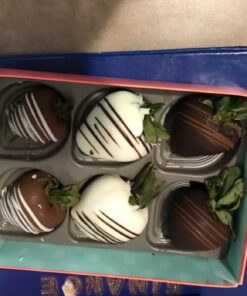 A Gift Inside Golden State Fruit Chocolate Covered Strawberries, 6 Dark, Milk & White Delight 6 Count (Pack of 1) 21 61FMBHj3ZeL