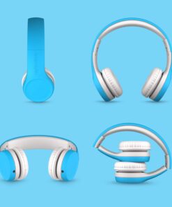 LilGadgets Connect+ Kids Headphones Wired with Microphone, Volume Limiting for Safe Listening, Adjustable Headband, Cushioned Earpads for Comfort, Toddler Headphones, Blue 28 61FPP1lVOfL