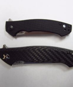 Zero Tolerance 0452CF; Pocket Knife with 4.1” Dual-Finished S35VN Steel Blade, Carbon Fiber Front and Titanium Back Handle Scales, KVT Ball-Bearing Opening, Frame Lock, Deep-Carry Pocketclip; 4.6 OZ.,Large 64 61FVBlz4efL