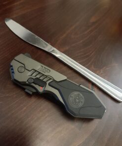 Smith & Wesson SWMP4LS 8.6in S.S. Assisted Folding Knife with 3.6in Serrated Clip Point Blade and Aluminum Handle for Outdoor Tactical Survival and EDC , Black 50 61FY9LPjOlL