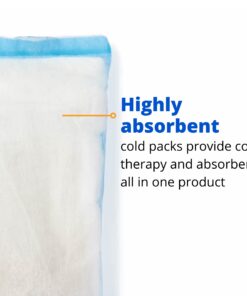 Medline Premium Perineal Cold Packs for Postpartum Care with Adhesive Strip (24 Count) Each Absorbent Pad is 4.5" x 14.25" Perfect for your After Delivery Postpartum Essentials Kit 9 61FYL5FQwWL