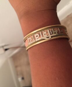 DharmaObjects Tibetan Three Metal Healing Mantra Yoga Devotional Bracelet Om Namah Shivaya - 1 21 61Fa jrkyL