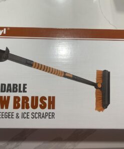 5in1 Car Snow Ice Scraper and Brush for Car SUV Trucks, 1x Ice Snow Shovel, 1x Heavy Duty 42" Extendable Snow Cleaning Brush Squeegee Broom, 1x Scratch Ice Snow Scraper Remover for Car Windshield 42" With Shovel 53 61Fbg7 aLaL